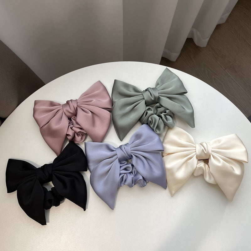 Women's French Cream Texture Bow Hair Accessories
