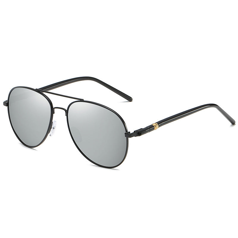 Polarized Sunglasses Men's Metal Sunglasses Color Film Sunglasses