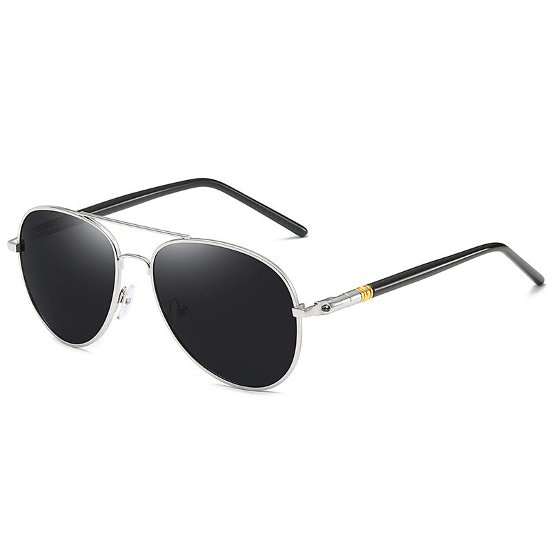 Polarized Sunglasses Men's Metal Sunglasses Color Film Sunglasses