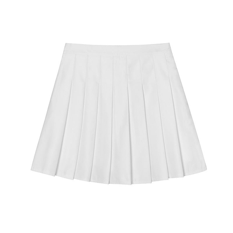 Student College Style Half-Length Skirt Short Skirt