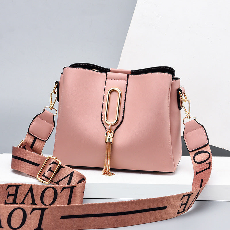 Luxury Shoulder Messenger Bag All-match Pure Trend Color Casual Handbag