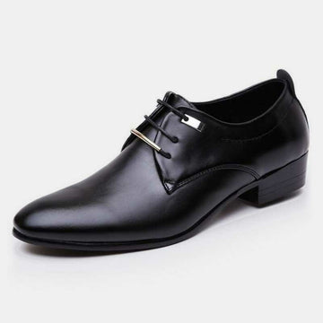 Hign Quality NEW Men Flats Leather Shoes Brogue Pointed Oxford Flat Male Casual Shoes Men's Luxury Brand Size 38-48