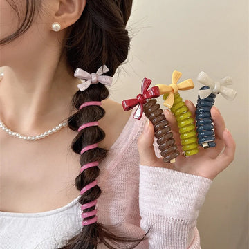 Spring And Summer Cute Bow Bubble Braid Hair Braiding Artifact Headband
