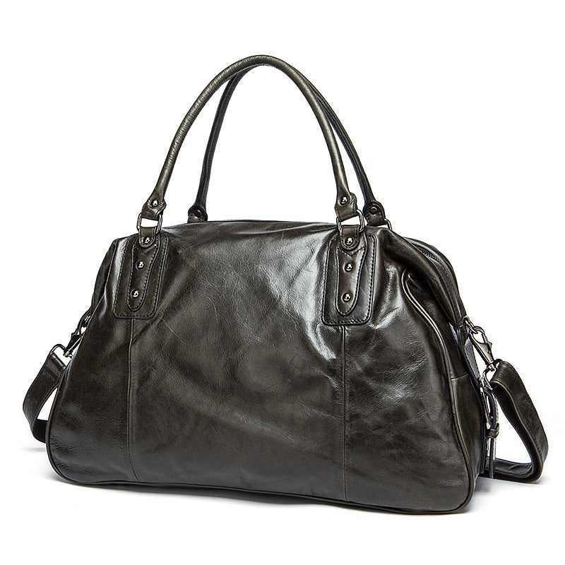 Cowhide Travel Bag Handbag Travel Bag Genuine Leather Travel Duffel Bag