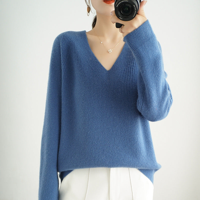 Women Korean Casual Slimming Knitted Sweater