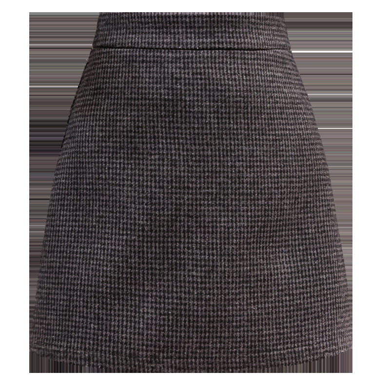 Short Skirt High Waist A-line Anti-glare Skirt